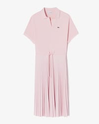 플리츠 반팔 폴로 드레스