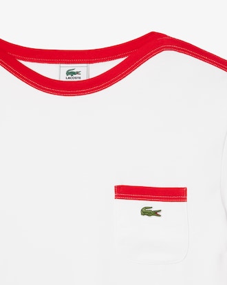 TOP TIER 배색 반팔 티셔츠