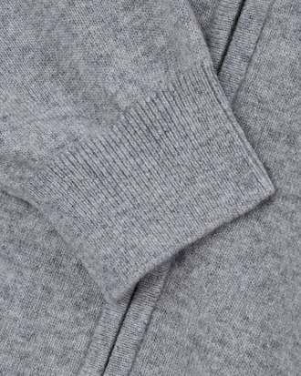 울 캐시미어 후드집업 스웨터