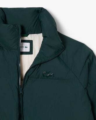 후드 롱 다운 점퍼