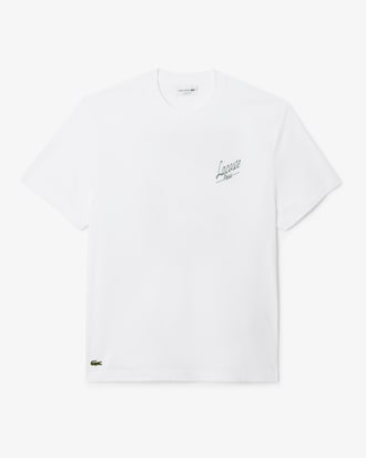 백 프린팅 클래식핏 반팔 티셔츠