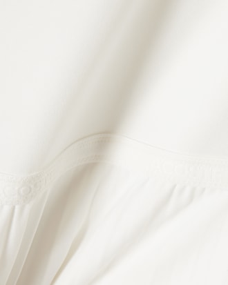 브이넥 슬리브리스 플리츠 원피스