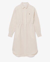 긴팔 린넨 블렌디드 셔츠 드레스