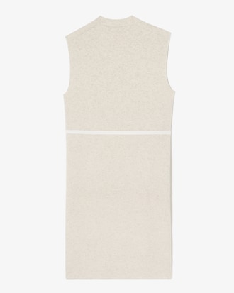 브이넥 슬리브리스 드레스