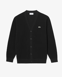 피케 V넥 가디건