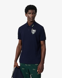 로고 포인트 반팔 골프 폴로