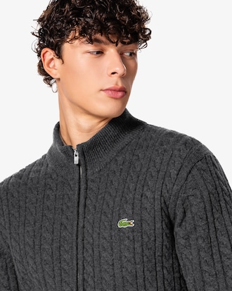 케이블 집업 가디건