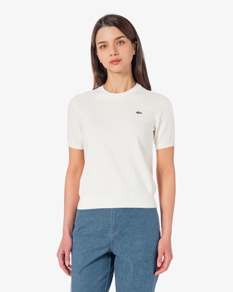 베이직 크루넥 반팔 스웨터