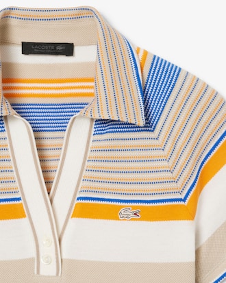 여성 아이코닉 스트라이프 피케 슬림 폴로