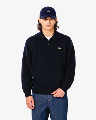 하프 버튼 풀오버