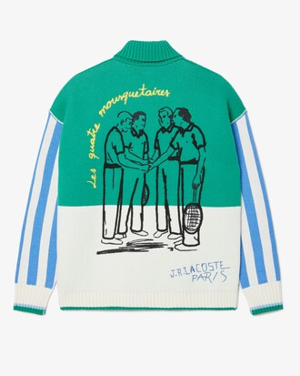 메리노울 La chemise Lacoste 오버사이즈 스웨터