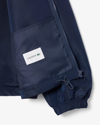 PARIS 레터링 후드 블루종