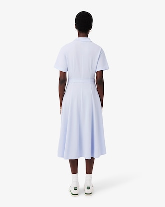 핏앤플레어 벨티드 폴로 드레스