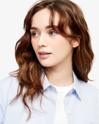 릴렉스핏 스트라이프 포플린 셔츠