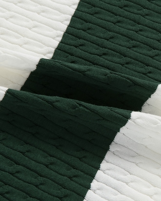 케이블 반팔 스웨터 폴로 셔츠