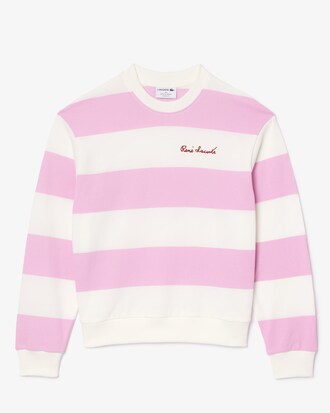 Rene Lacoste 오버핏 스트라이프 스웻셔츠