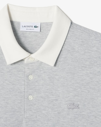 오버핏 밀라노 배색 카라 폴로 셔츠