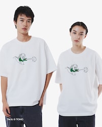 라코스테 X 고질라 티셔츠
