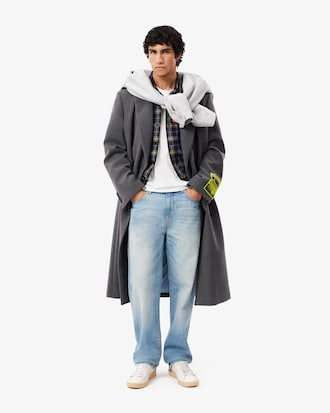 투 포켓 체크 오버셔츠