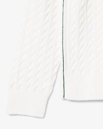 케이블 긴팔 크루넥 풀오버