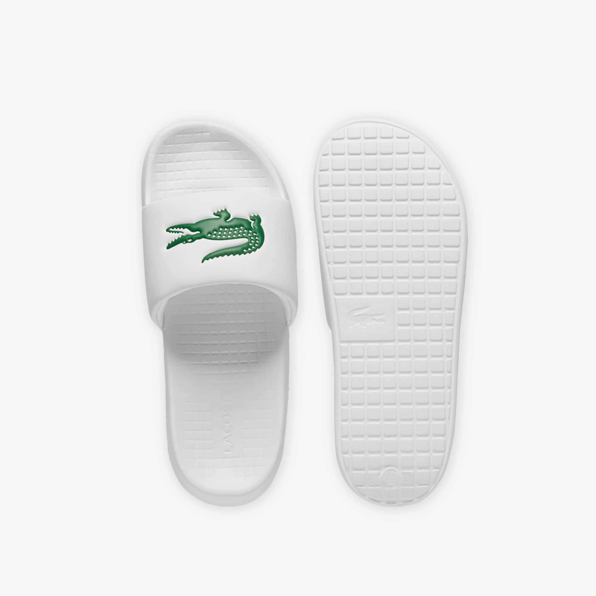 ■LACOSTE■ Men's Serve Slides White RZ9021M55G082 남성 Serve 슬라이드 - 남성 캐주얼 - New 2025 | Lacoste