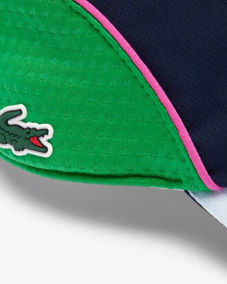 아이코닉 컬러블록 테니스 볼캡