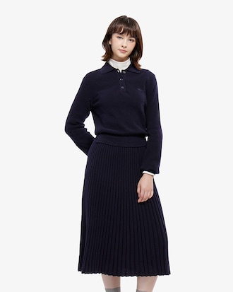 핏앤플레어 스웨터 드레스