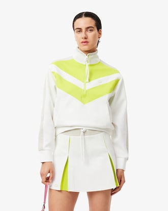 컬러블럭 하프짚업 스웻셔츠