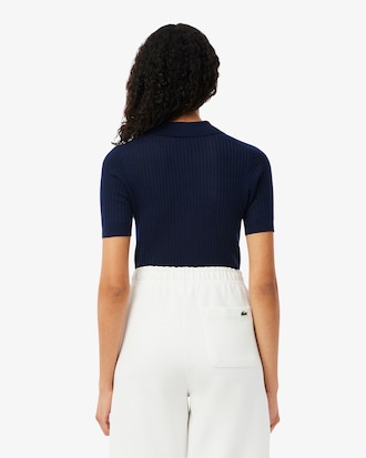 파인 메리노울 스웨터 폴로 셔츠