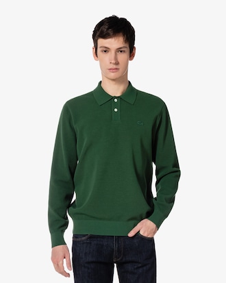 긴팔 피케 스웨터 폴로