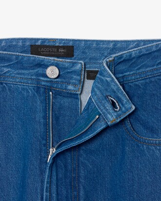 남성 미디엄 워싱 테일러드 데님 팬츠