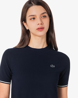 베이직 반팔 라운드 스웨터