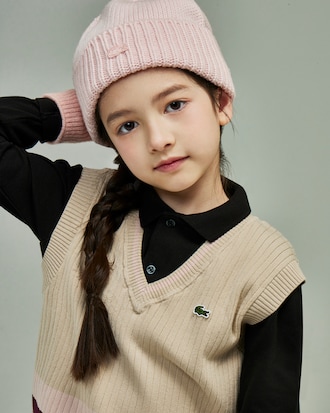 키즈 V넥 스웨터