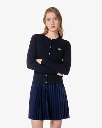 케이블 긴팔 가디건