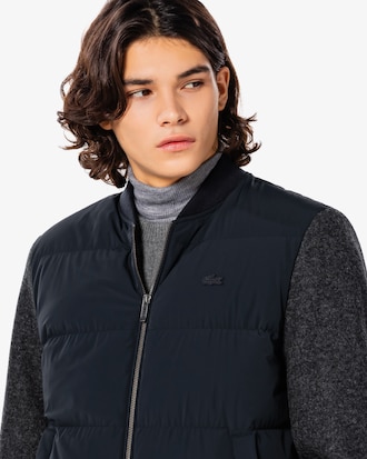 울 저지 하이브리드 자켓