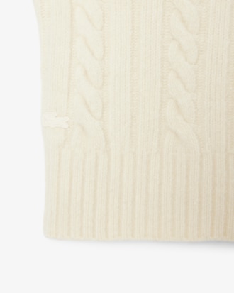 아란 케이블 터틀넥 풀오버