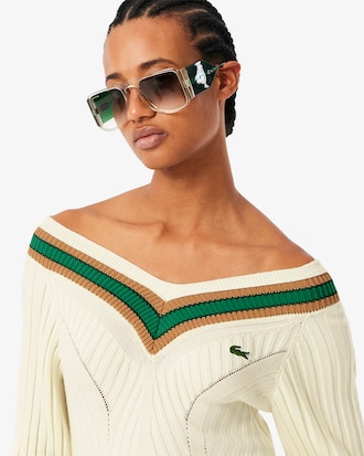 보트넥 스웨터 드레스