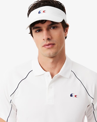 테니스 Tricolor 반팔 폴로 셔츠