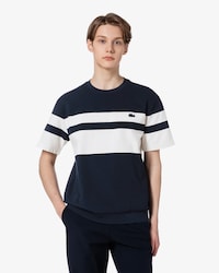 오버핏 밀라노 체스트 스트라이프 티셔츠