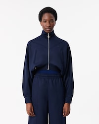 인터록 레글런 짚업 스웻셔츠