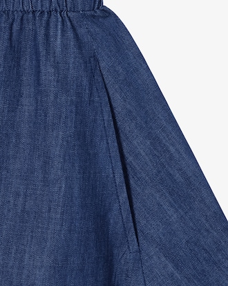 데님라이크 반팔 셔츠 드레스