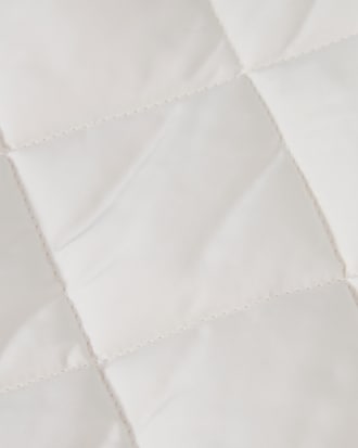 울배색 벨티드 퀼팅 점퍼