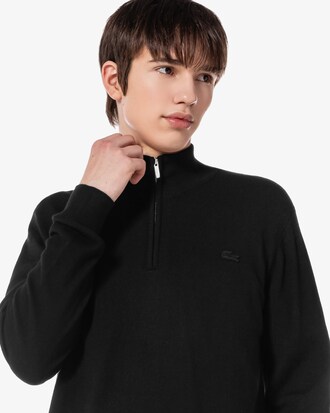 베이직 반집업 풀오버