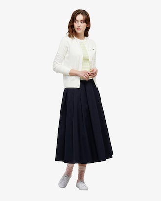 플리츠 미드랭스 스커트