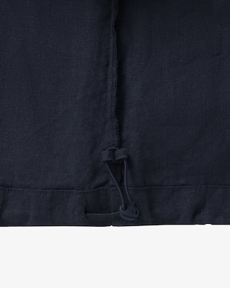 린넨 오픈워크 반팔 셔츠