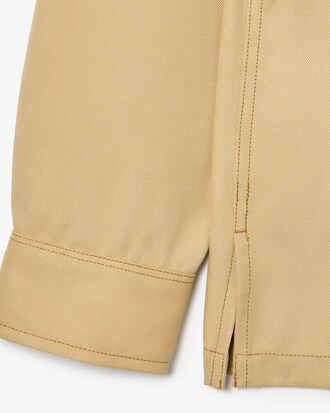 오픈 카라 트윌 셔츠