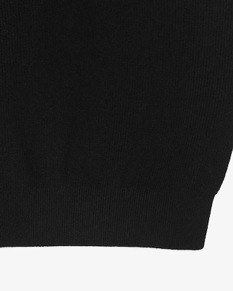 반팔 립조직 연사 크루넥 풀오버