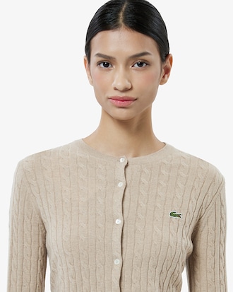 케이블 크루넥 가디건