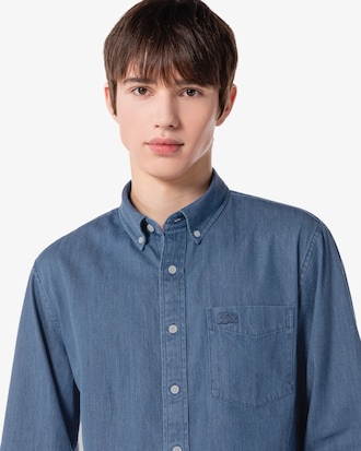 포켓 데님 셔츠