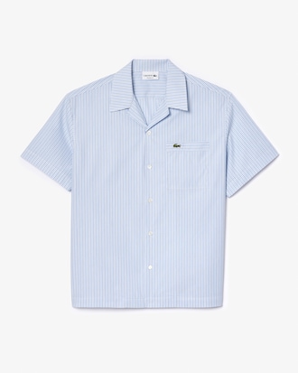 하와이안 카라 스트라이프 반팔 셔츠